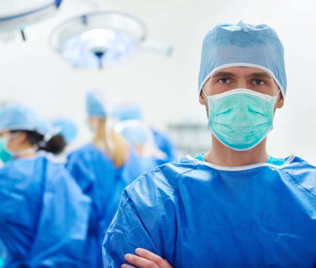 Portrait of surgeon in the operating room